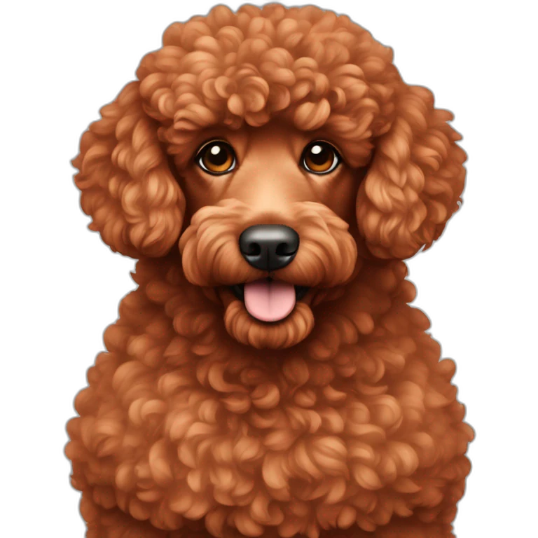 red poodle emoji