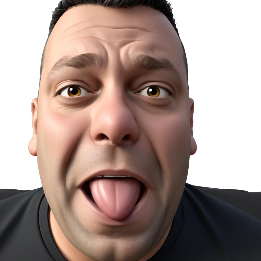 black shirt portrait meme emoji