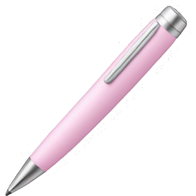 Light light pink pen emoji