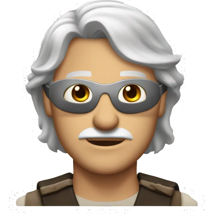 aemond targaryen a long silver haired man with an eye patch emoji
