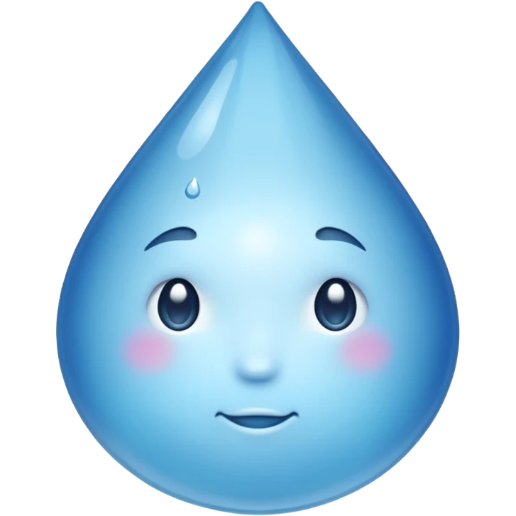 A black droplet  emoji