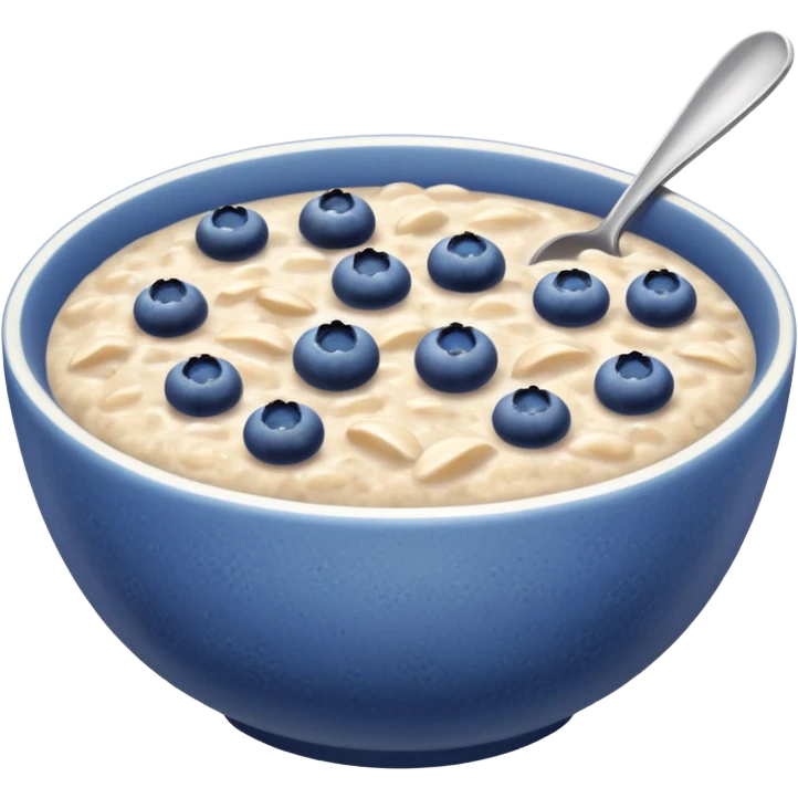 Blueberry oatmeal iPhone emoji emoji