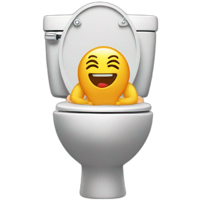 on the toilet emoji