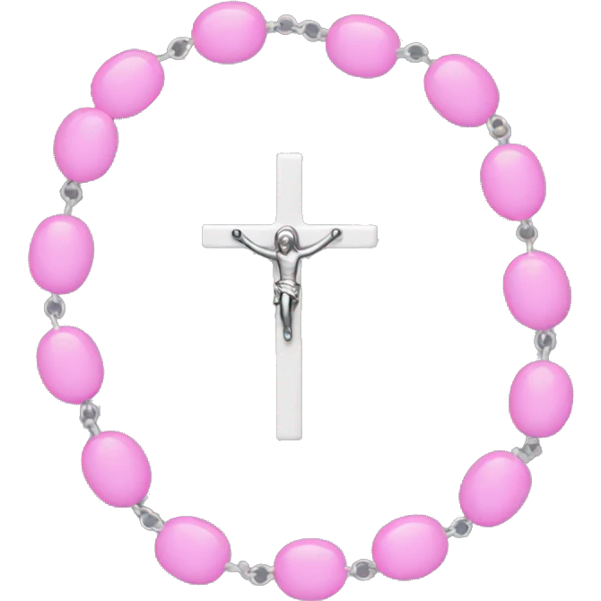Pink rosary emoji