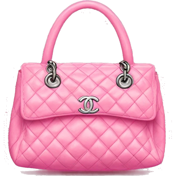 Money in a pink Chanel bag  emoji