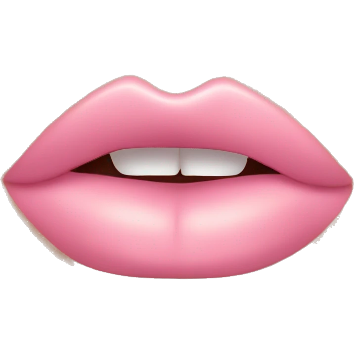 Baby pink lip gloss  emoji