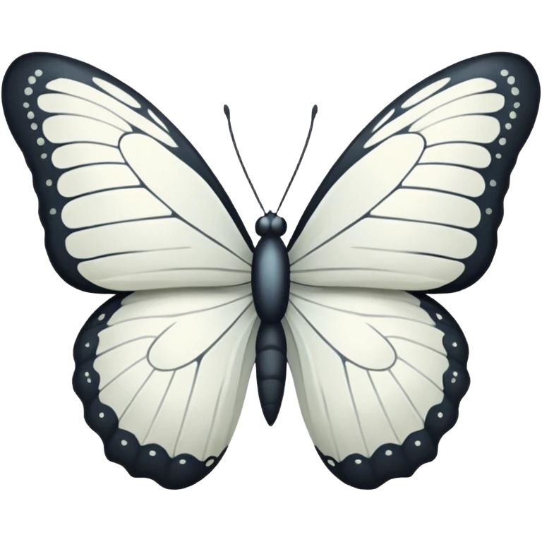 all White butterfly  emoji