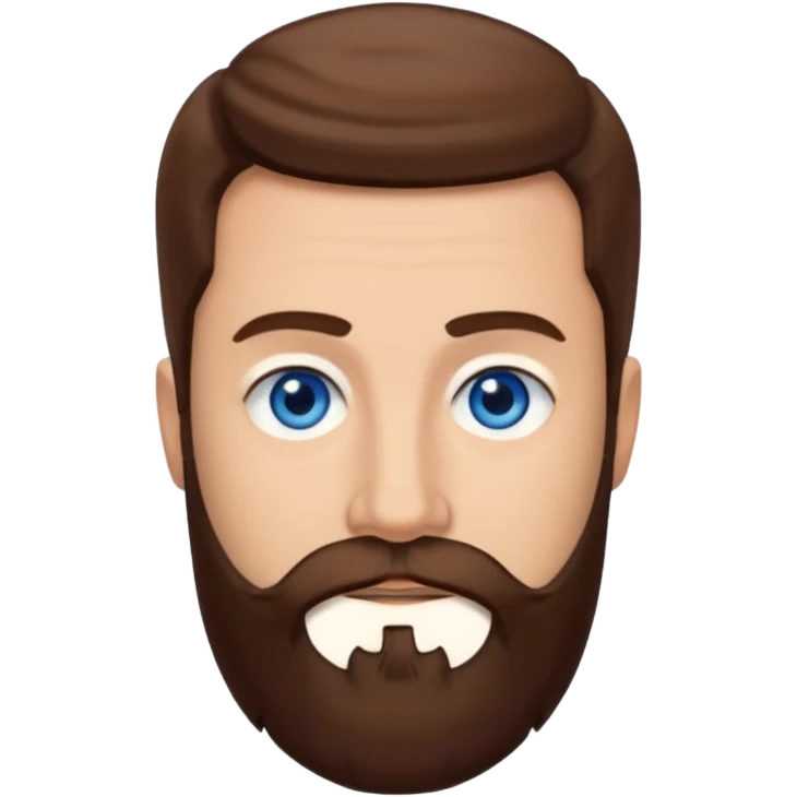 Yehuda Levi with blue eyes, brown hair beard emoji