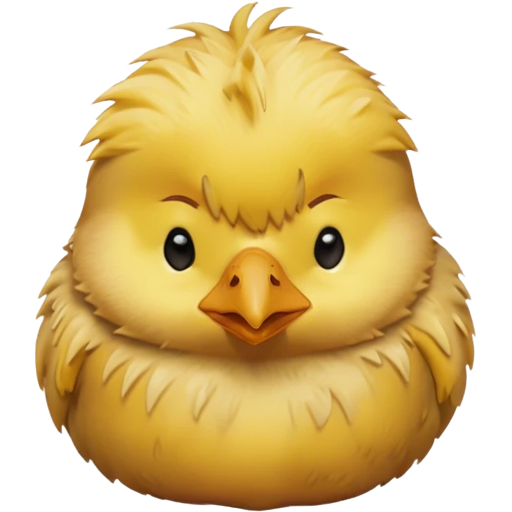 Cute yellow chick being sad emoji