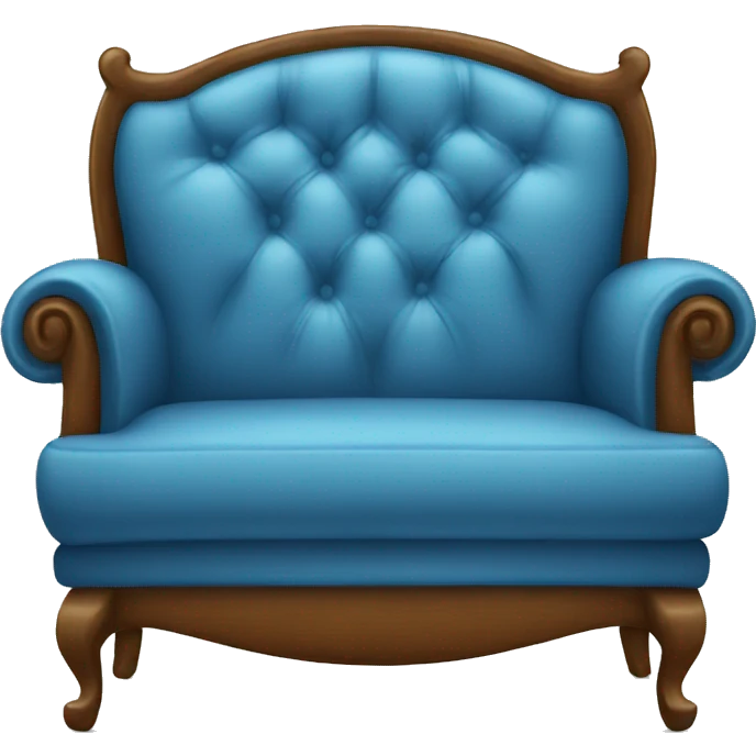 blue couch chair emoji