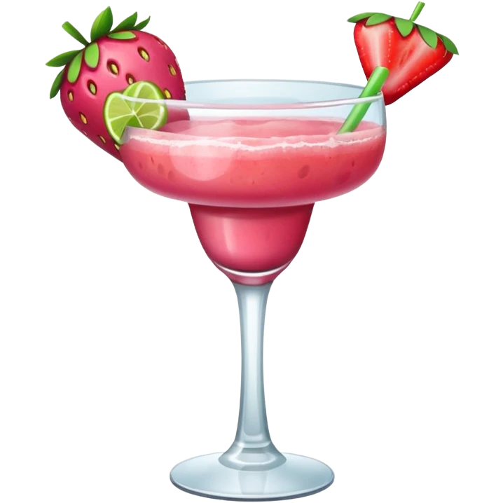 Strawberry margarita  emoji