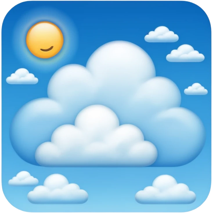 Good morning sky with light clouds emoji