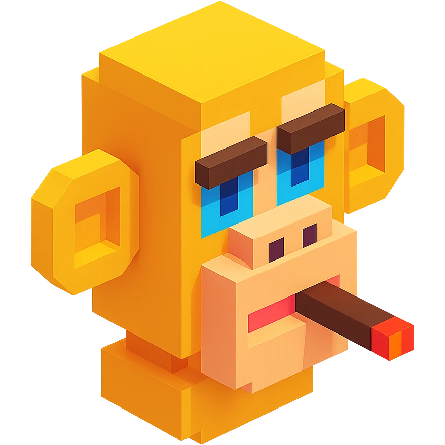 monkey with cigar emoji