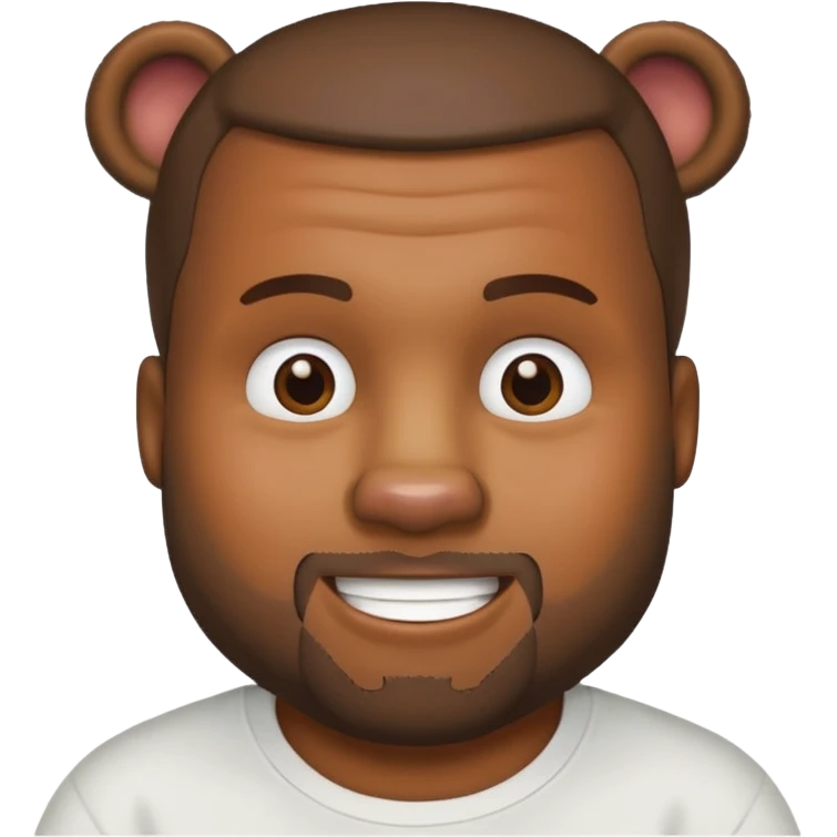 kanye west bear man emoji