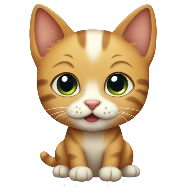 a cute cat emoji