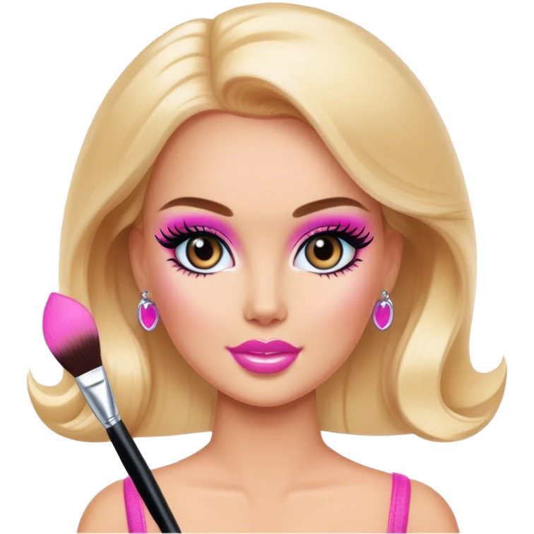 Makeup artist Barbie  emoji