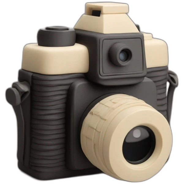 Plasticine slr film camera emoji