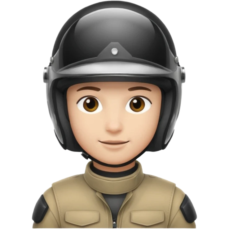 motorcycle human with helmet emoji
