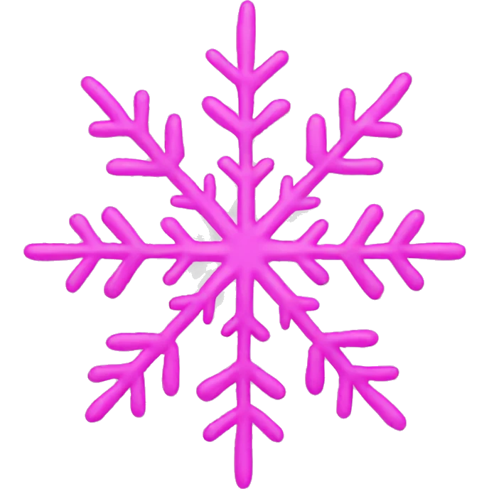 Pink snowflake  emoji