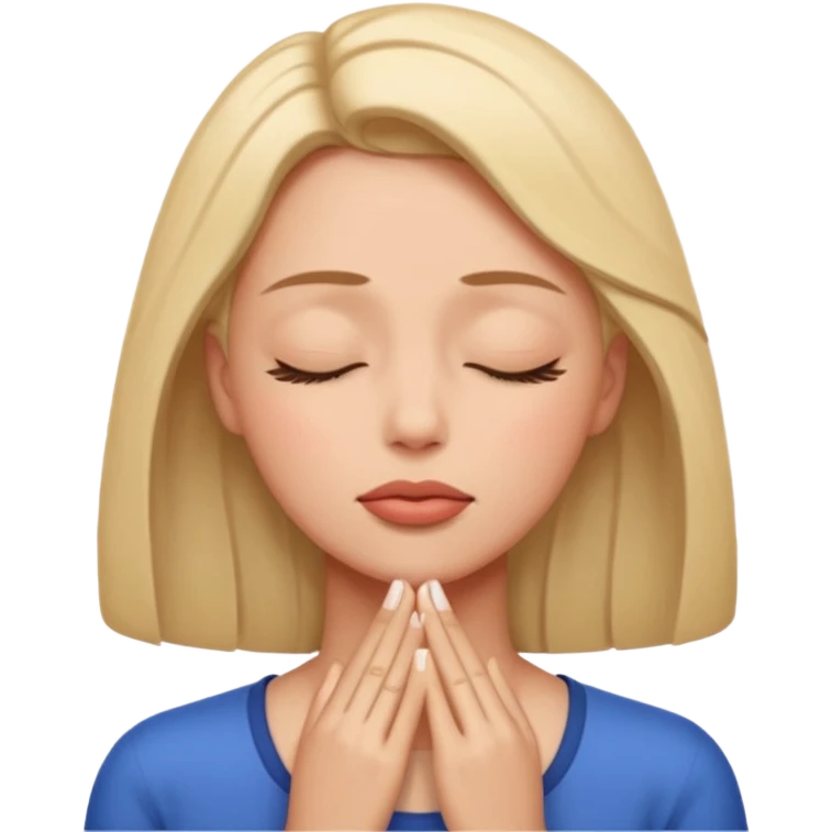 a woman taking dih emoji