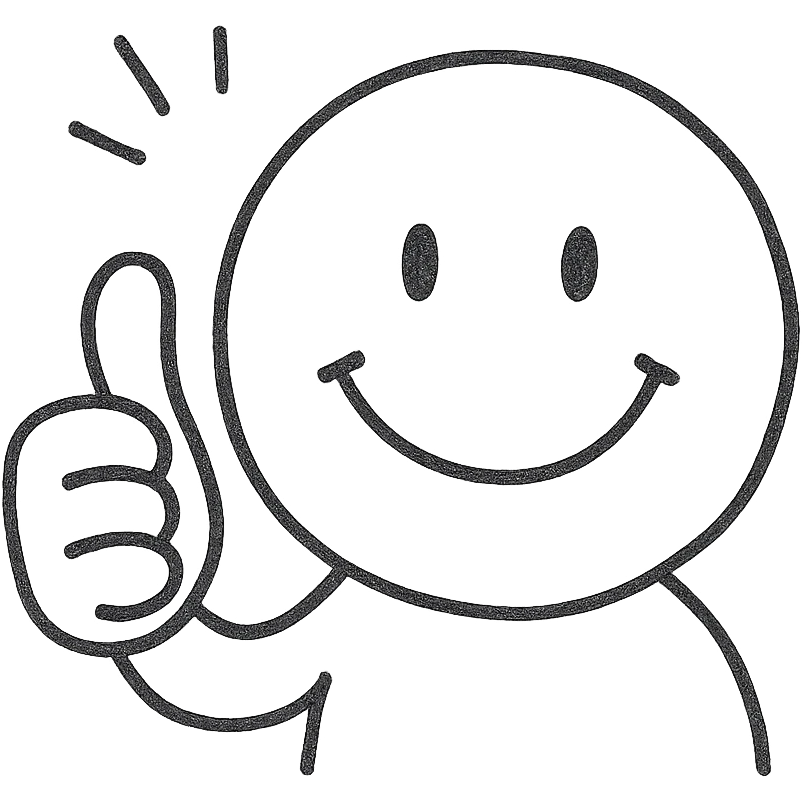 very simple motivational emoji, easy to redraw, hand-drawn look, no color emoji