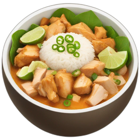 Thai chicken bowl emoji
