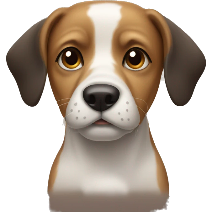 Dog with mustache emoji