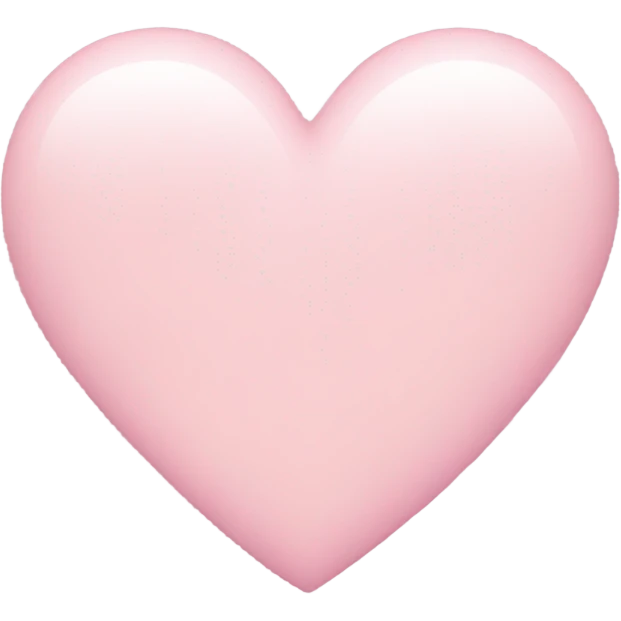 pastel pink heart emoji