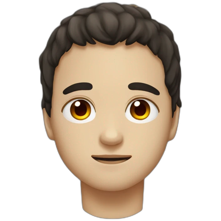 A boy with dark brown hair and Sharingan eyes emoji