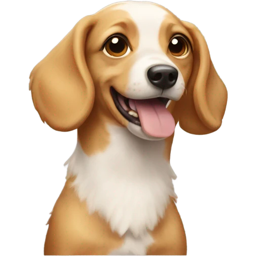 Chicken dog emoji