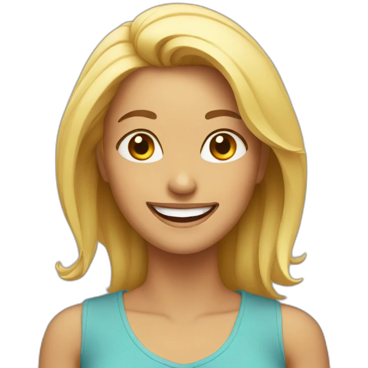 Happy woman emoji