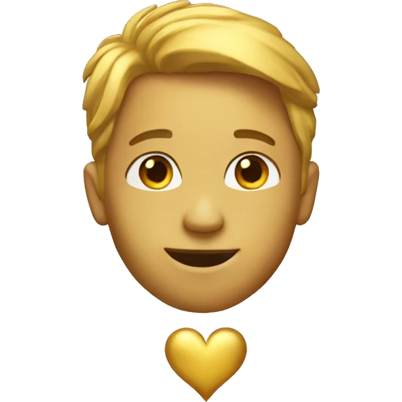 golden-heart emoji