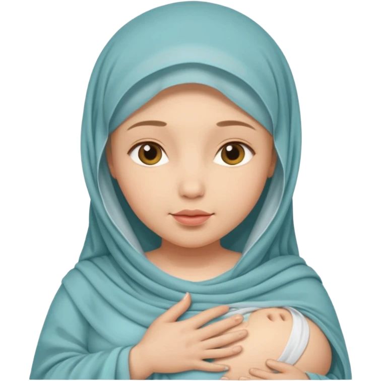 Une femme voilée enceinte emoji