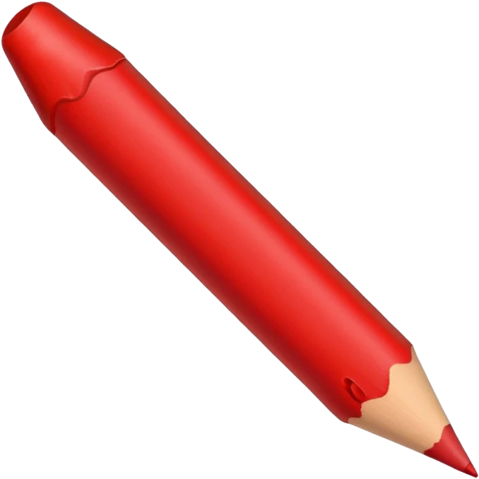 red crayon emoji