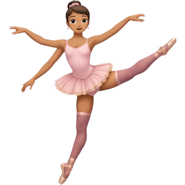 Ballet dancer in thigh highs emoji