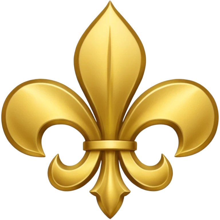Flor de Lis ouro emoji