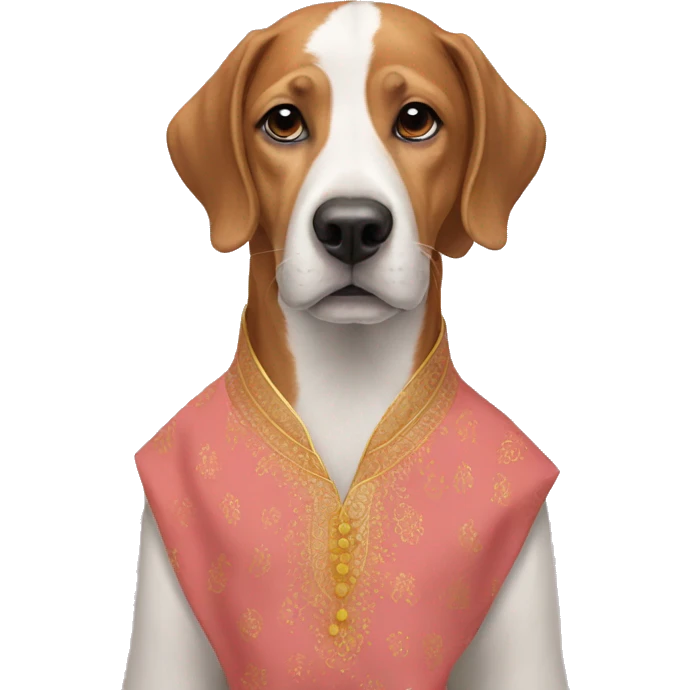 Dog wearing kurta pajaama  emoji