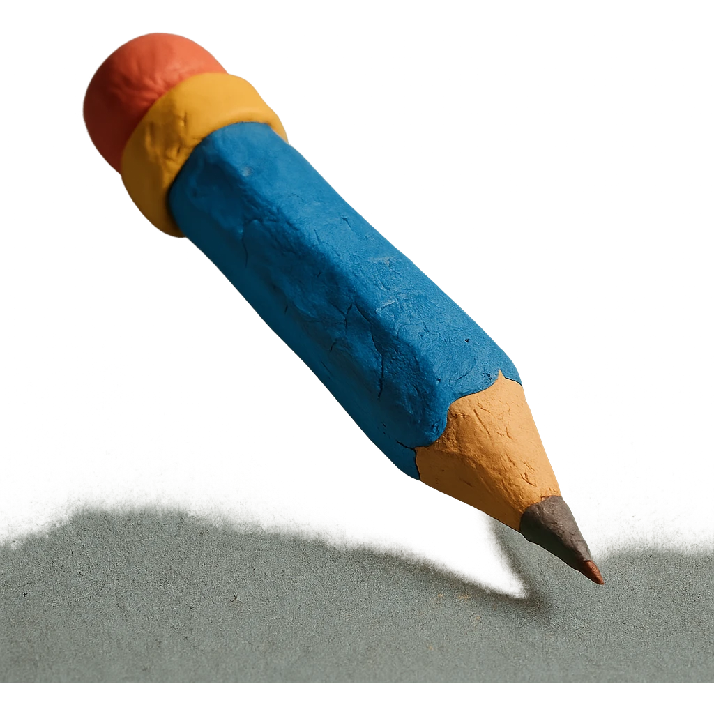 claymation style mechanical pencil emoji