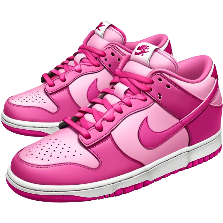 pink low Nike dunks emoji