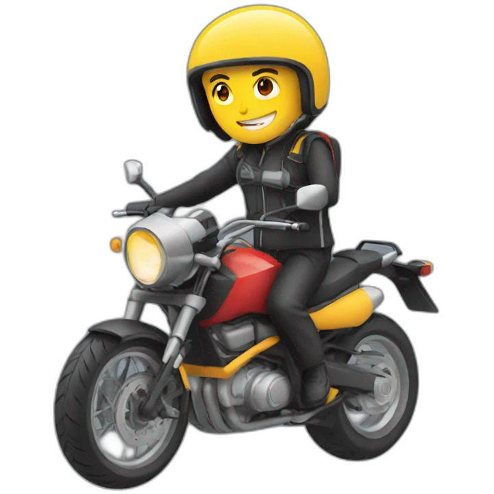 Moto en y emoji