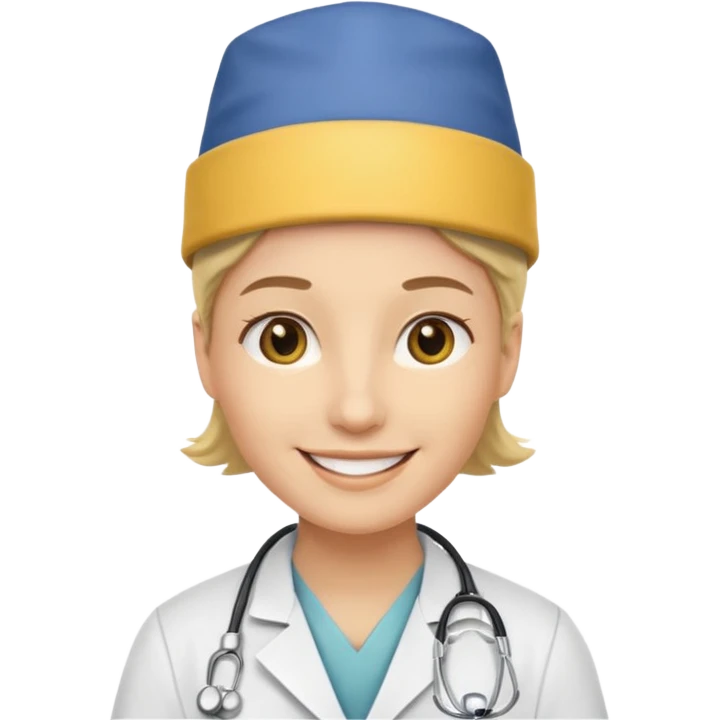 doctor with yellow hat emoji