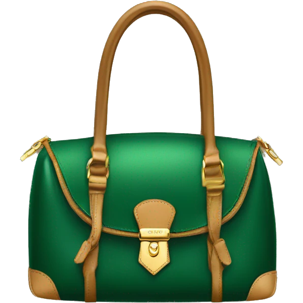 Louis Vuitton bag green emoji