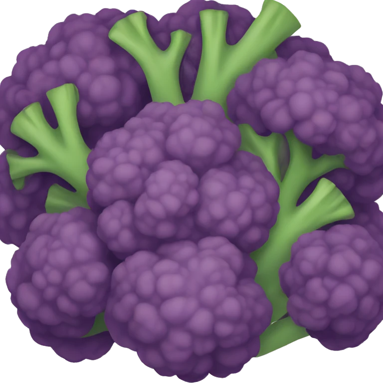 Purple broccoli  emoji