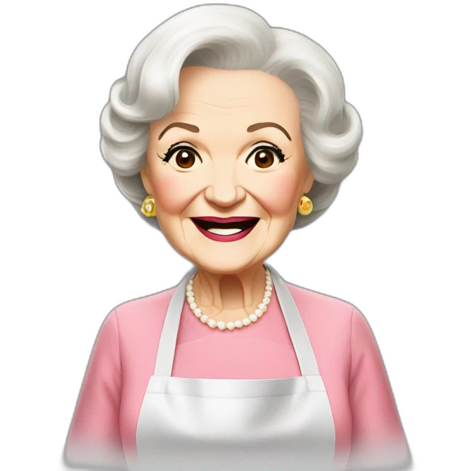  Betty White cooking  emoji