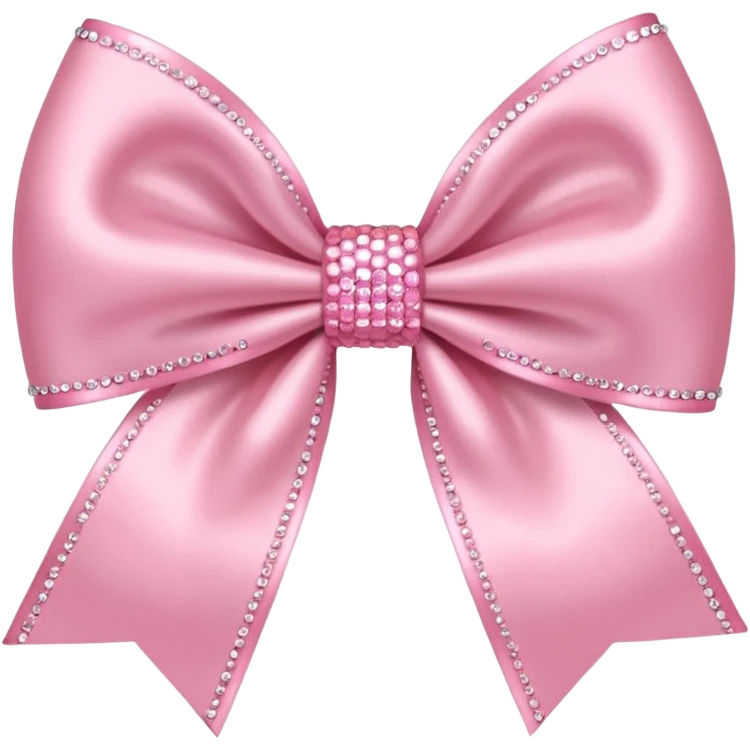 baby Pink bow with sparkles  emoji