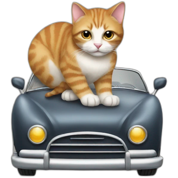 cat on car emoji