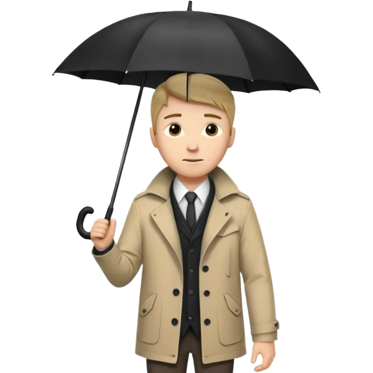 Street Umbrella Walker man emoji