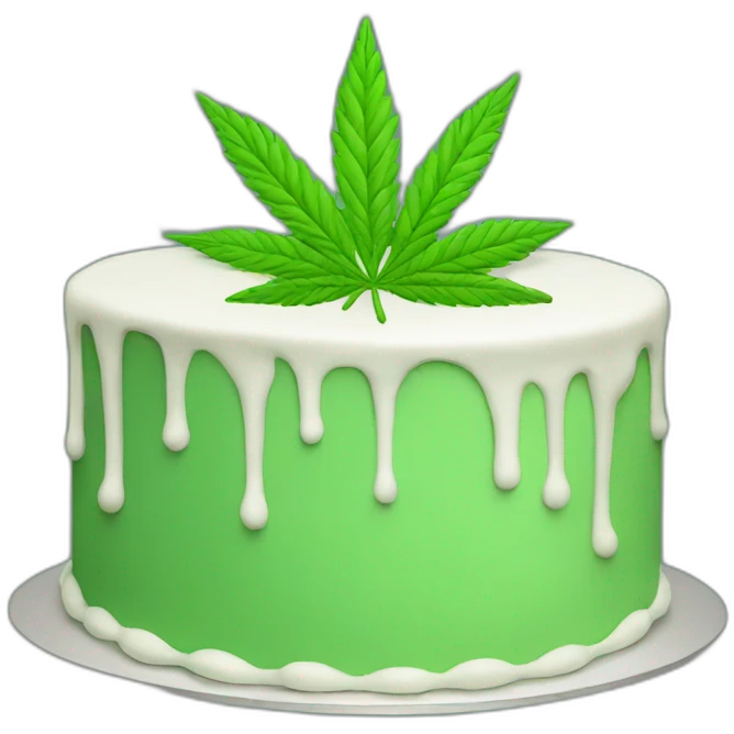 marijuana cake emoji