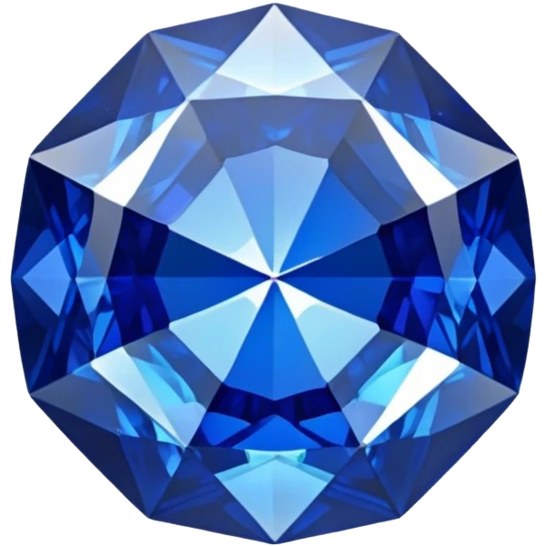 top view sapphire emoji