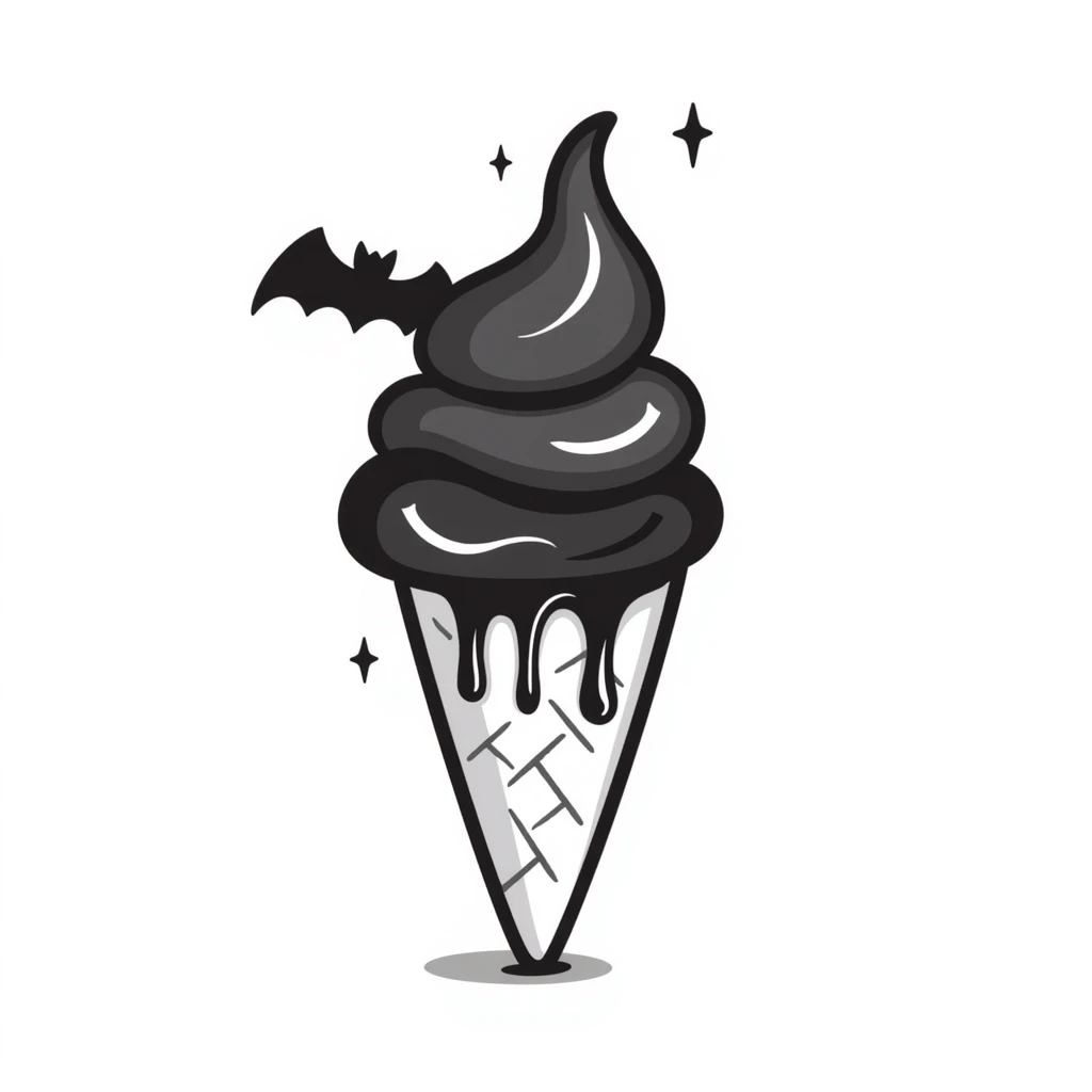 gothic ice cream emoji